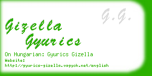 gizella gyurics business card